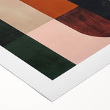 Mid Century Modern Geometric Wall Decor - Retro Minimalist Abstract Art