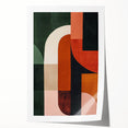 Mid Century Modern Geometric Wall Decor - Retro Minimalist Abstract Art