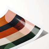 Mid Century Modern Geometric Wall Decor - Retro Minimalist Abstract Art