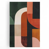 Mid Century Modern Geometric Wall Decor - Retro Minimalist Abstract Art