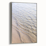 Landscape art painting featuring a colorful vintage-style scene on a black background, printed on a silver-framed canvas.