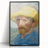 Large abstract wall art featuring swirling blue and yellow tones on a black framed acrylic, ideal for modern art wall decor.