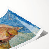 Extra large rolled canvas print featuring line art flowers in monochrome, ideal for large living room wall art.