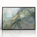 Framed black abstract strokes wall art showcasing dynamic brush strokes on a white background, ideal for modern home decor. Perfect for adding a touch of sophistication.