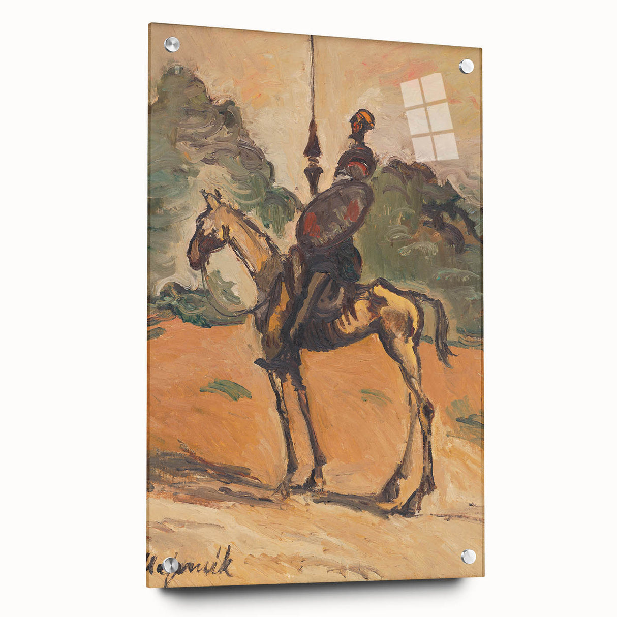 Modern Wall Art: Don Quixote - Timeless Abstract Equestrian Print