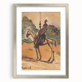 Modern Wall Art: Don Quixote - Timeless Abstract Equestrian Print