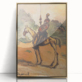 Modern Wall Art: Don Quixote - Timeless Abstract Equestrian Print