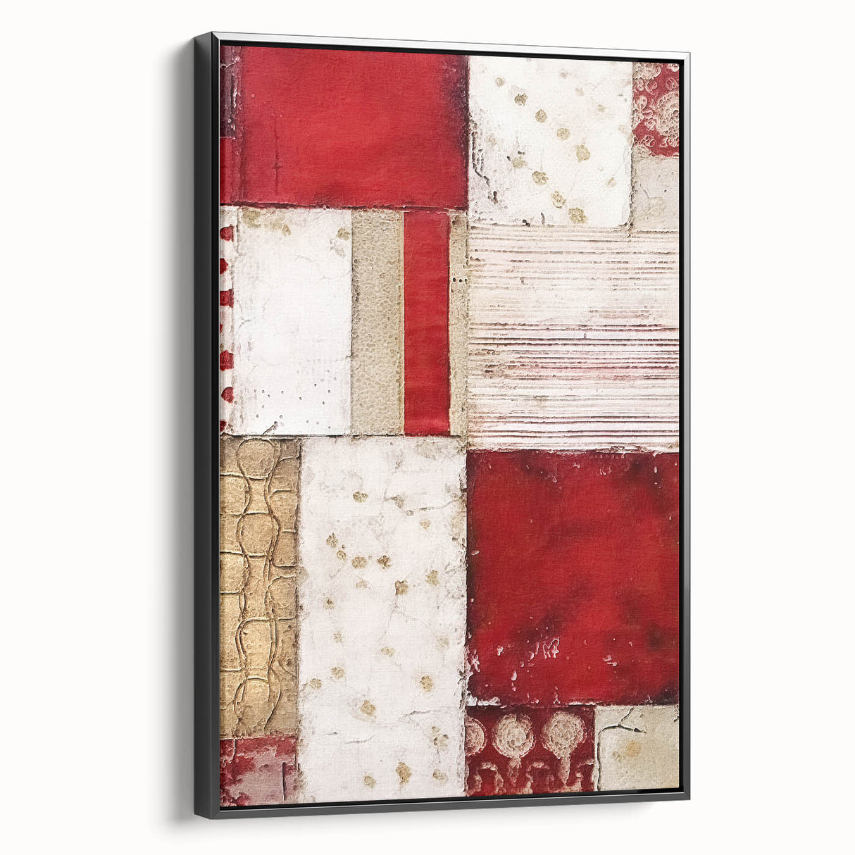 Framed abstract wall art showcasing dynamic strokes in black and gray, enhancing modern decor with its sophisticated design and elegant side view. Perfect for stylish interior aesthetics.