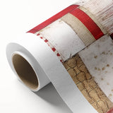 Abstract strokes wall art on rolled canvas, showcasing vibrant colors and dynamic patterns, perfect for modern home decor. Packaged securely for easy display.