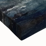 Close-up of an abstract strokes wall art on stretched canvas, showcasing vibrant colors and dynamic brushwork, perfect for modern home decor.