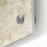 Close-up of abstract strokes wall art on acrylic glass, showcasing vibrant colors and fluid patterns, ideal for modern home decor and artistic expression.