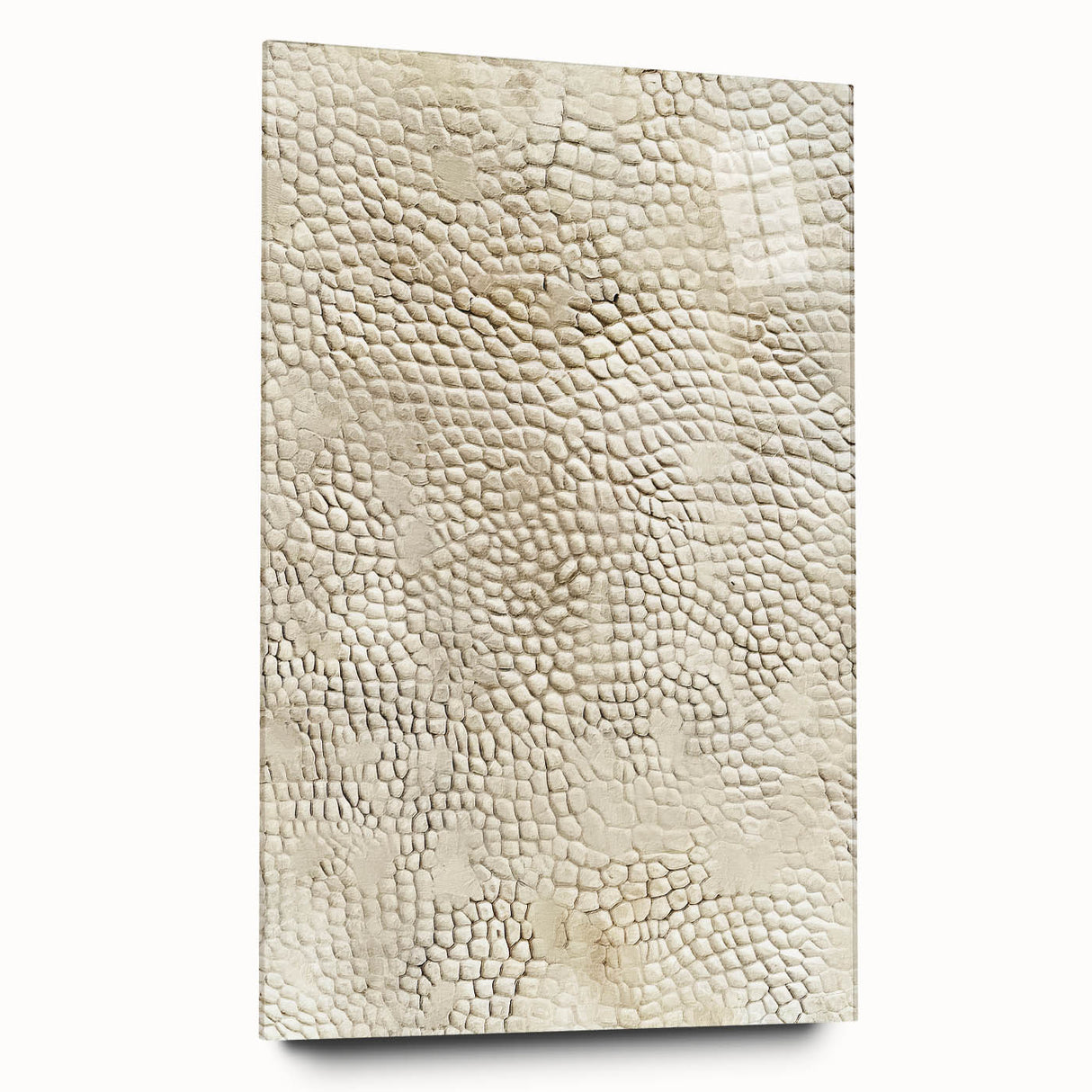 Abstract wall art print featuring vibrant, multicolored strokes on acrylic glass, showcasing a modern design ideal for contemporary home decor and interior styling.