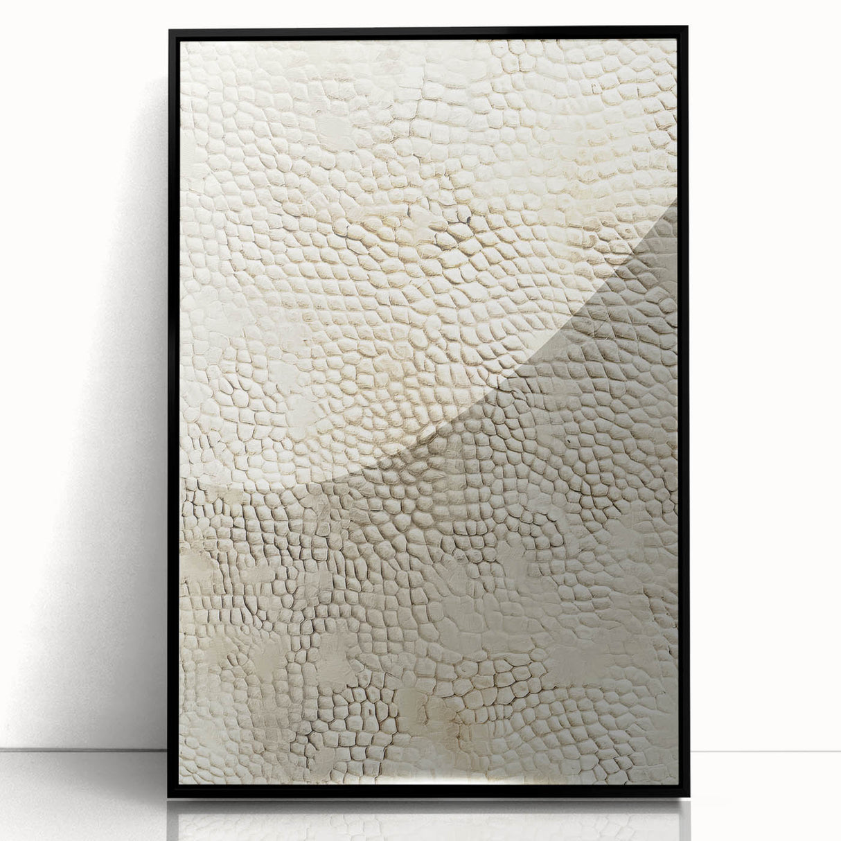 Framed black abstract strokes wall art in acrylic, showcasing a modern artistic design with bold lines and textures, perfect for contemporary home decor.