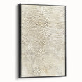 Framed canvas wall art showcasing abstract strokes in black and gray, designed to enhance modern decor with its sleek side view and elegant finish.