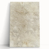 Abstract wall art featuring vibrant, multicolored strokes on a stretched canvas, leaning against a neutral wall, ideal for modern home decor.