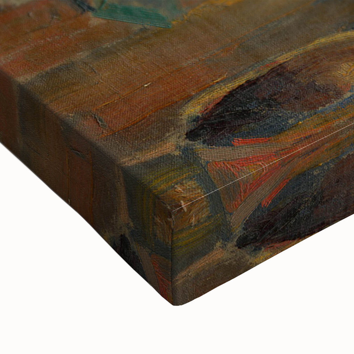Modern Wall Art - Rustic Peasant Yard | Abstract Modern Art Print for Minimalist Decor