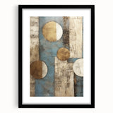 Abstract wall art featuring bold black strokes framed with a white mat, showcasing modern design aesthetics, perfect for contemporary home decor.