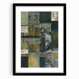 Abstract strokes wall art framed in black, showcasing vibrant colors and dynamic patterns. Ideal for modern home decor, enhancing any living space with artistic flair.