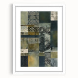 Abstract strokes wall art framed in white, showcasing vibrant colors and dynamic patterns. Perfect for modern decor, adding a stylish touch to any room.