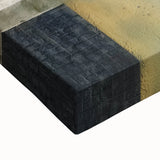 Abstract wall art featuring colorful strokes in vibrant blues, yellows, and pinks on a stretched canvas. Ideal for modern decor to enhance any living space.