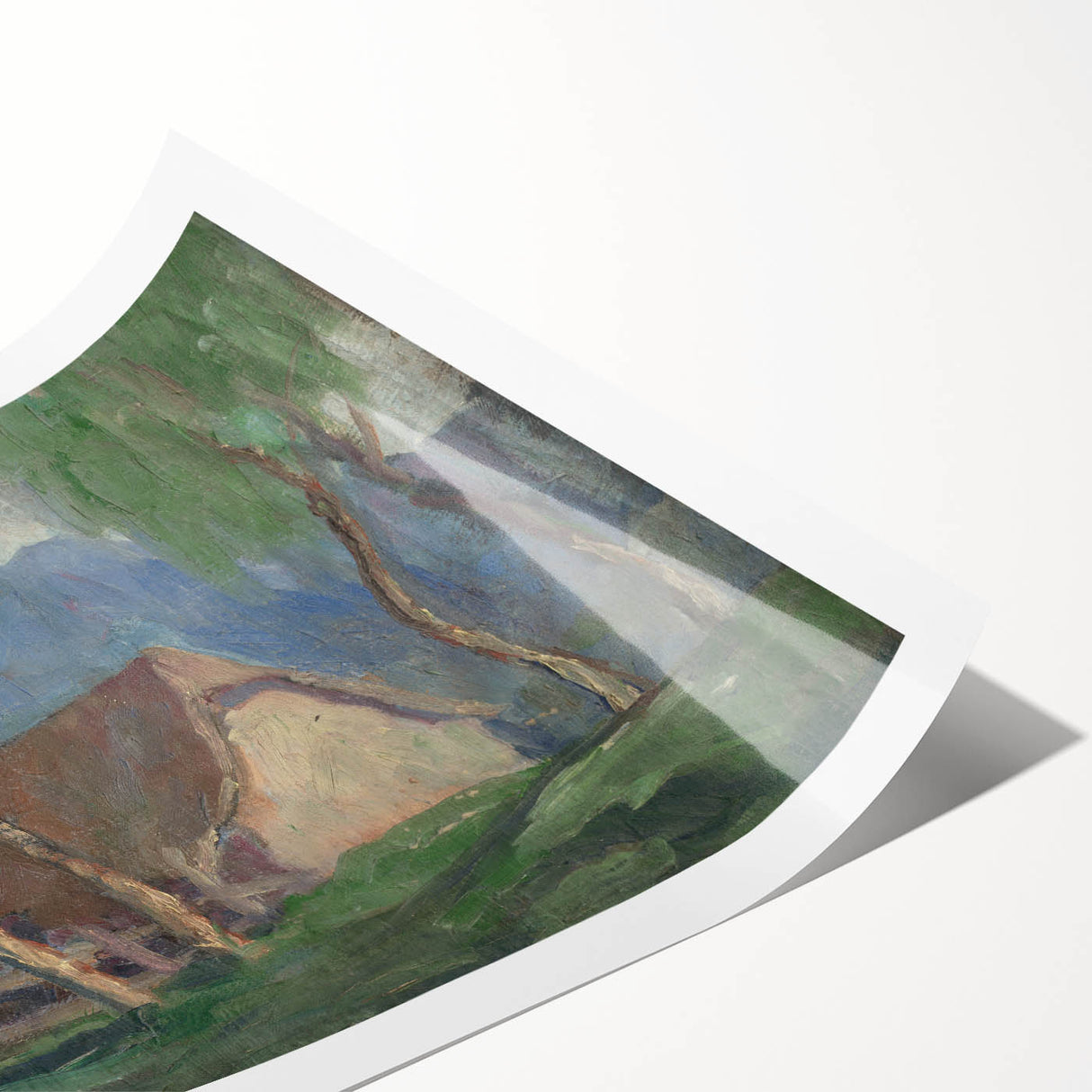 Modern Wall Art - Tranquil Forest Path | Abstract Contemporary Art Print