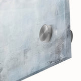 Close-up of abstract wall art featuring colorful acrylic strokes on glass, showcasing vibrant hues and intricate details, perfect for modern home decor.