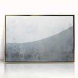 Framed abstract wall art featuring gold-accented strokes on an acrylic surface, ideal for modern decor. Perfect for enhancing living spaces with elegance and style.