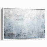 Framed abstract strokes wall art in a white frame, showcasing vibrant colors and dynamic lines, perfect for modern home decor. Ideal for artistic interior design.