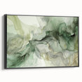 Framed canvas wall art showcasing abstract strokes in black and white, adding a modern touch to home decor. Perfect for contemporary living spaces or offices.