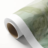 Abstract wall art print showcasing vibrant strokes in hues of blue, yellow, and pink on a rolled canvas, ideal for contemporary home decor and artistic expression.