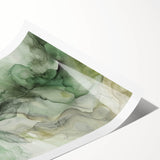 Abstract wall art print showcasing vibrant, multicolored strokes in a variety of bold hues, perfect for modern home decor or art collections. The rolled print is designed for easy framing and displays a contemporary aesthetic.