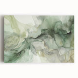 Abstract strokes wall art on stretched canvas showcasing vibrant colors and dynamic patterns, perfect for enhancing modern home decor and artistic spaces.