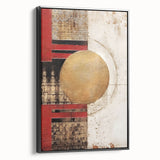 Framed abstract strokes wall art featuring bold black and white patterns, showcased from a side view to highlight the sleek edges and modern design, perfect for contemporary decor.