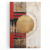 Abstract strokes wall art on stretched canvas showcasing vibrant colors and dynamic patterns, perfect for modern home décor or creative spaces.