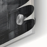 Contemporary Dining Art Pieces - Black & White Textured Abstract