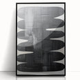Contemporary Dining Art Pieces - Black & White Textured Abstract