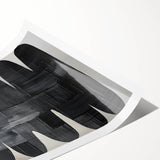 Contemporary Dining Art Pieces - Black & White Textured Abstract