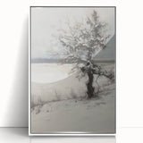 Winter Serenity - Contemporary Living Room Wall Art
