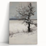 Winter Serenity - Contemporary Living Room Wall Art