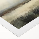 Abstract canvas wall art depicting a serene landscape with soft hues of blue and green, showcasing a modern artistic interpretation of nature, perfect for home decor.