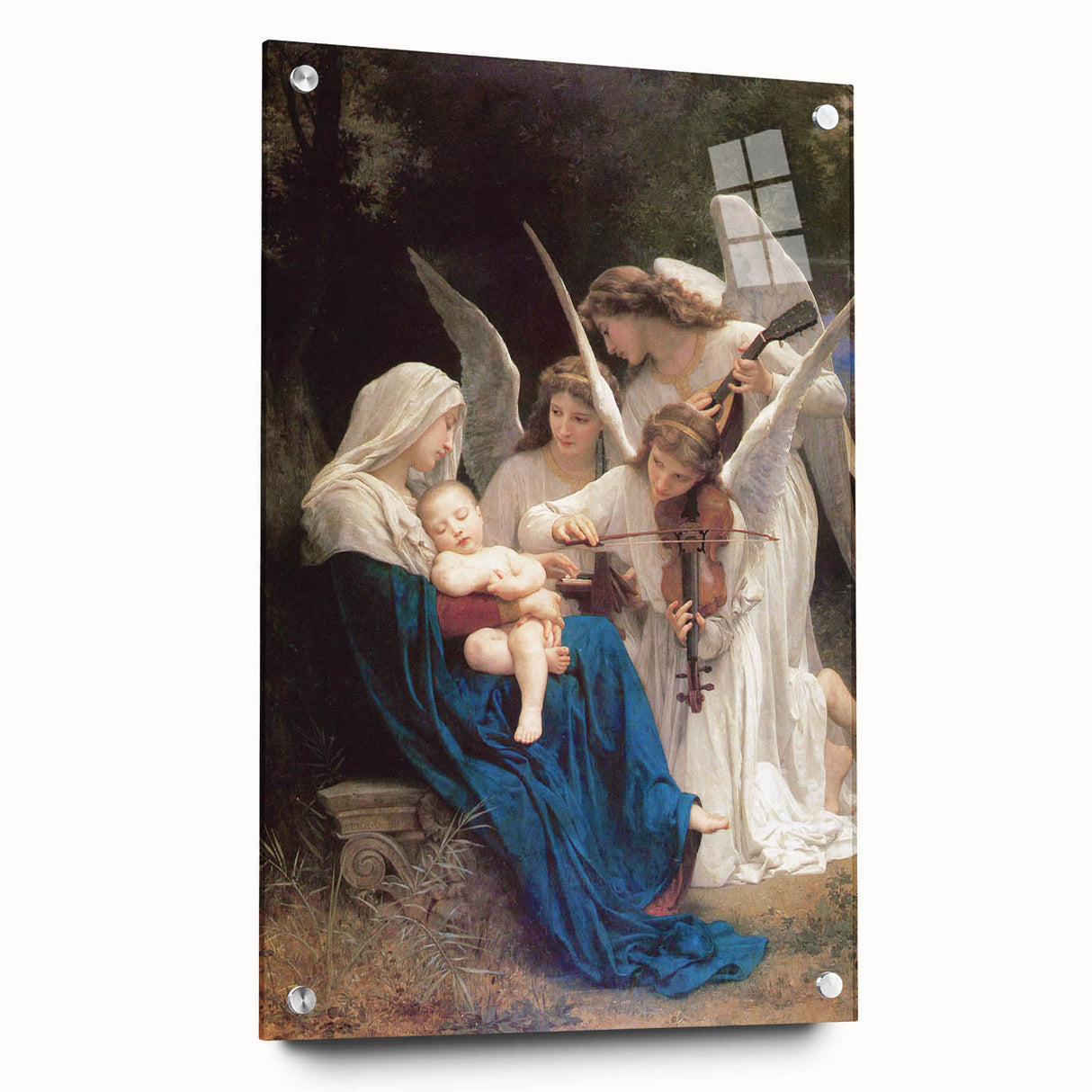 Neoclassical Religious Art Print - The Virgin with Angels by Bouguereau