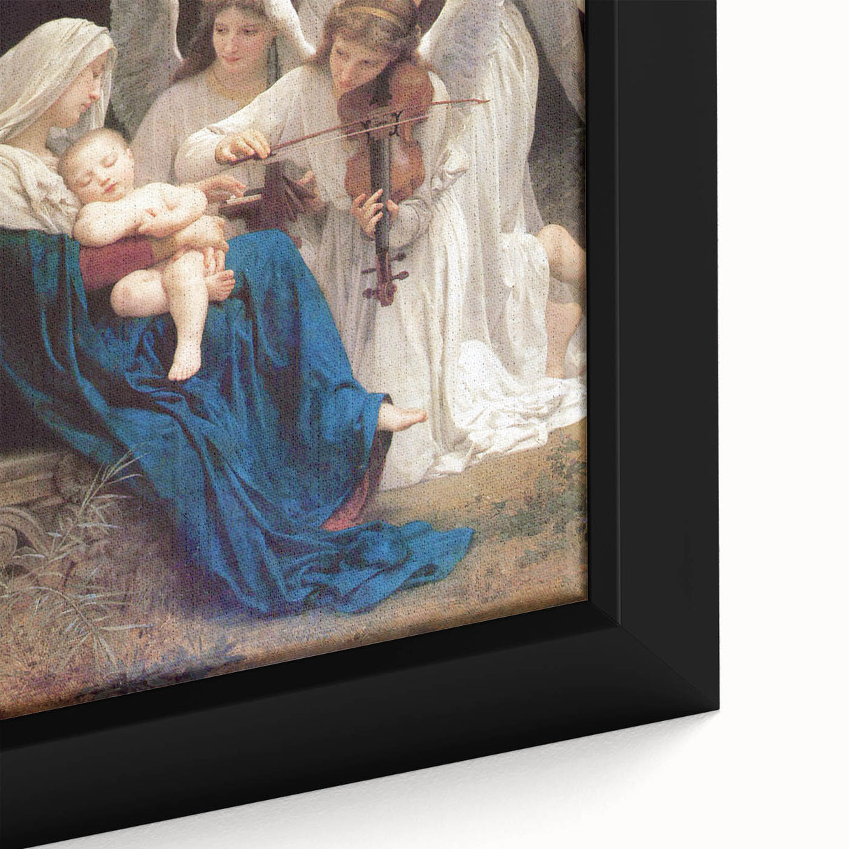 Neoclassical Religious Art Print - The Virgin with Angels by Bouguereau