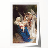 Neoclassical Religious Art Print - The Virgin with Angels by Bouguereau