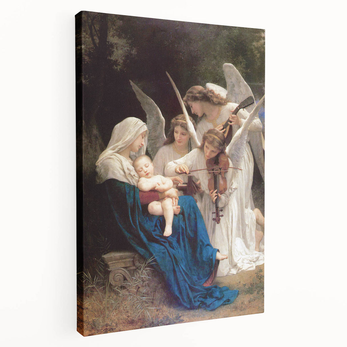 Neoclassical Religious Art Print - The Virgin with Angels by Bouguereau