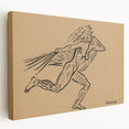 Expressionist Art: Female Figure (Wind) by Weisz-Kubínčan Print