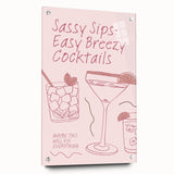 Large abstract wall art on acrylic glass depicting colorful food and drink imagery, ideal for dining room decor.