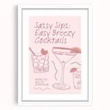 Abstract art print featuring swirling patterns in muted earth tones, framed with a white mat, suitable for dining room decor.