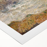 Impressionist Seascape - Monet's Stormy Sea in Étretat, Framed Print