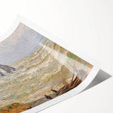 Impressionist Seascape - Monet's Stormy Sea in Étretat, Framed Print