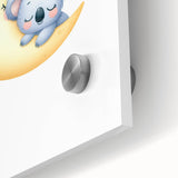 Kids Room Art Prints - Sleeping Moon & Koala Nighttime Wall Art
